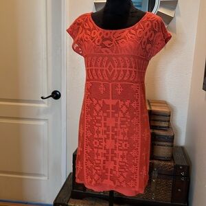 Lucky brand, orange dress